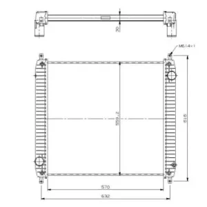 NRF 509779 - Kühler, Motorkühlung Preis Gesenkt