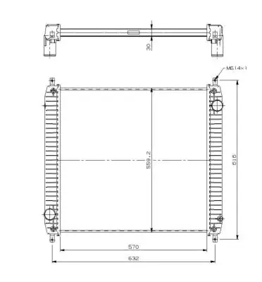 NRF 509779 - Kühler, Motorkühlung Preis Gesenkt