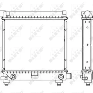 Preisreduziert NRF 517662 - Kühler, Motorkühlung - EASY FIT