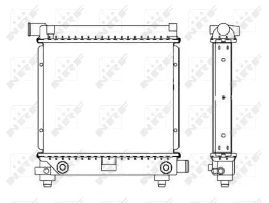 Preisreduziert NRF 517662 - Kühler, Motorkühlung - EASY FIT