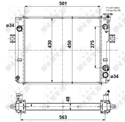 NRF 52296A - Kühler, Motorkühlung Neu