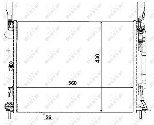 NRF 53001 - Kühler, Motorkühlung Online Kaufen