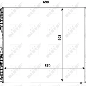 Markenprodukt NRF 53012 - Kühler, Motorkühlung