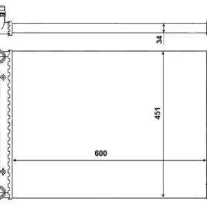 Echt NRF 53022 - Kühler, Motorkühlung