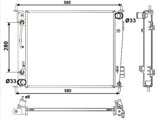 Solange Der Vorrat Reicht NRF 53058 - Kühler, Motorkühlung