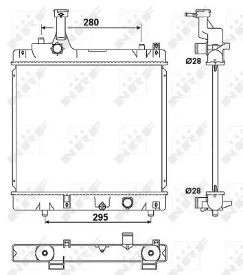 Neuheit NRF 53078 - Kühler, Motorkühlung
