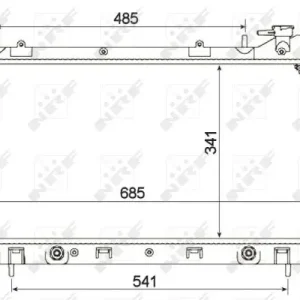 Neue Kollektion NRF 53095 - Kühler, Motorkühlung