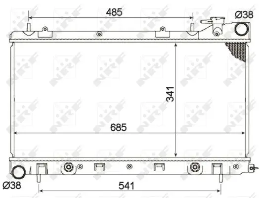 Neue Kollektion NRF 53095 - Kühler, Motorkühlung