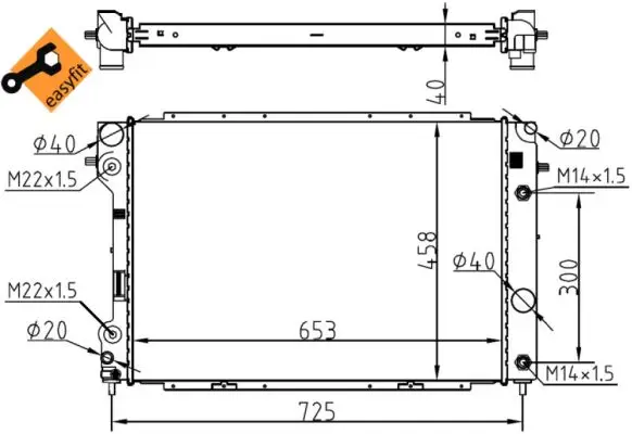 Online Kaufen NRF 53104 - Kühler, Motorkühlung - EASY FIT