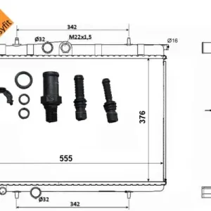 NRF 53120 - Kühler, Motorkühlung - EASY FIT Preis Gesenkt