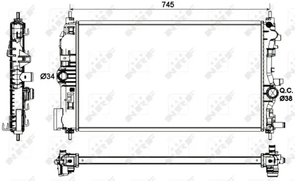 Highlight NRF 53129 - Kühler, Motorkühlung - EASY FIT