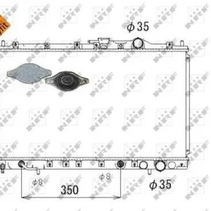 Jetzt Bestellen NRF 53304 - Kühler, Motorkühlung - EASY FIT