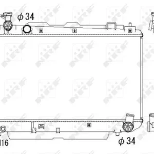 Preis Gesenkt NRF 53324 - Kühler, Motorkühlung