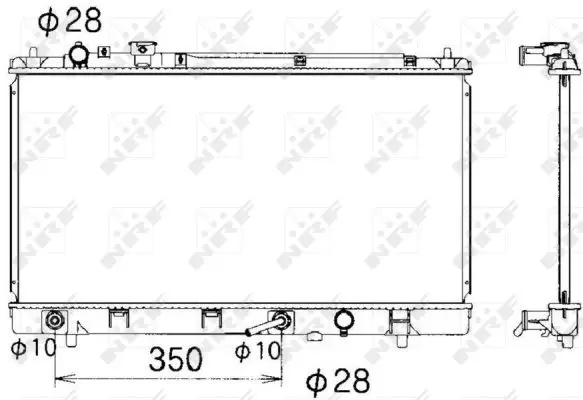 Wochenendangebot NRF 53340 - Kühler, Motorkühlung