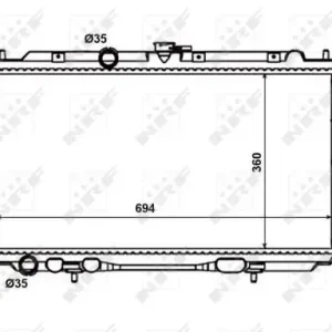 Knallerangebot NRF 53386 - Kühler, Motorkühlung - EASY FIT