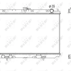 NRF 53438 - Kühler, Motorkühlung Ausverkauf