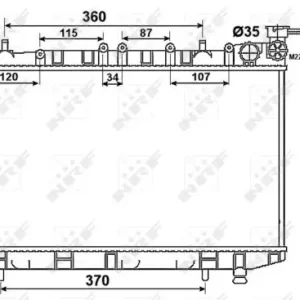Saisonangebot NRF 53523 - Kühler, Motorkühlung