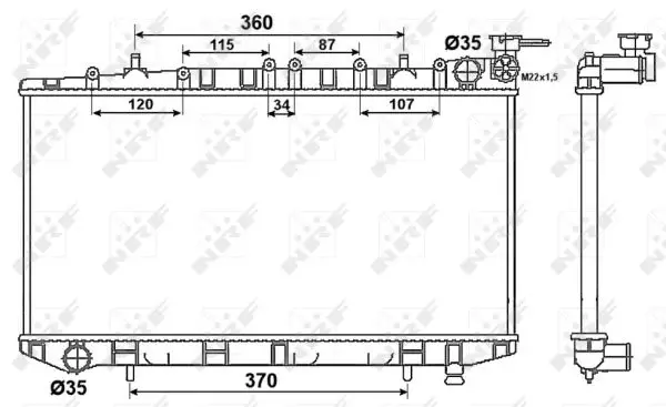Saisonangebot NRF 53523 - Kühler, Motorkühlung