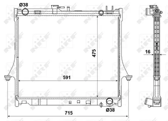 Knallerangebot NRF 53540 - Kühler, Motorkühlung