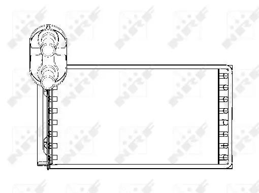 Preisknaller NRF 53550 - Wärmetauscher, Innenraumheizung - EASY FIT