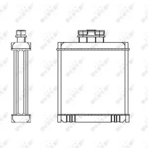 NRF 53558 - Wärmetauscher, Innenraumheizung Letzte Chance