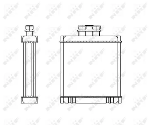 NRF 53558 - Wärmetauscher, Innenraumheizung Letzte Chance