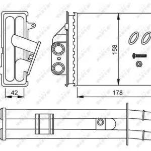 NRF 53641 - Wärmetauscher, Innenraumheizung - EASY FIT Saisonangebot
