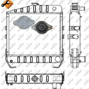 NRF 53657 - Kühler, Motorkühlung - EASY FIT Super-Preis