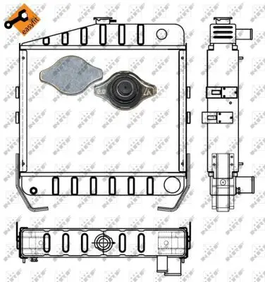 NRF 53657 - Kühler, Motorkühlung - EASY FIT Super-Preis