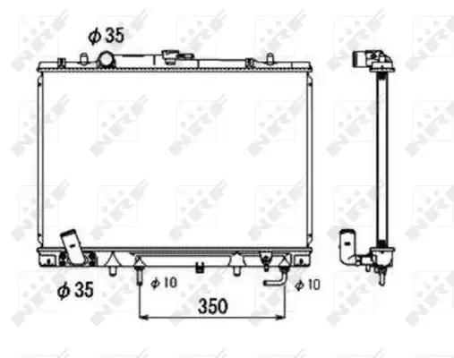 Begrenztes Angebot NRF 53687 - Kühler, Motorkühlung