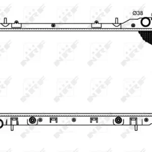 Neu NRF 53711 - Kühler, Motorkühlung - EASY FIT