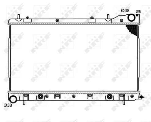 Neu NRF 53711 - Kühler, Motorkühlung - EASY FIT