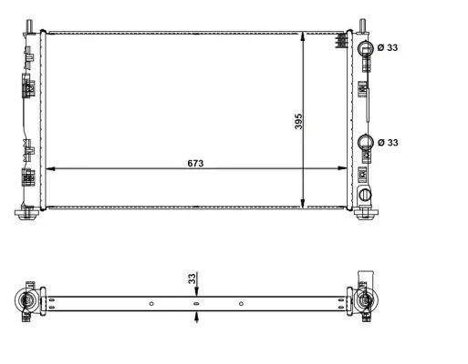 Solange Der Vorrat Reicht NRF 53733 - Kühler, Motorkühlung - EASY FIT