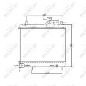 Knallerangebot NRF 53745 - Kühler, Motorkühlung