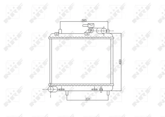Knallerangebot NRF 53745 - Kühler, Motorkühlung