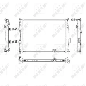 NRF 53755 - Kühler, Motorkühlung Sonderangebot