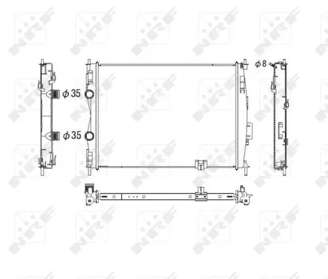 NRF 53755 - Kühler, Motorkühlung Sonderangebot