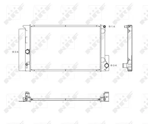 Neue Kollektion NRF 53763 - Kühler, Motorkühlung