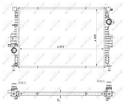 NRF 53812 - Kühler, Motorkühlung - EASY FIT Schnäppchen
