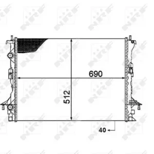 Schneller Versand NRF 53820 - Kühler, Motorkühlung
