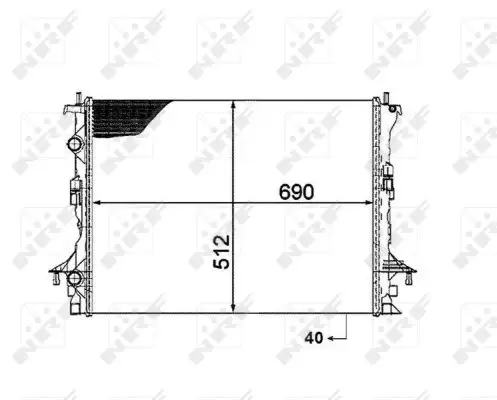 Schneller Versand NRF 53820 - Kühler, Motorkühlung
