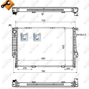 Beliebt NRF 53870 - Kühler, Motorkühlung - EASY FIT