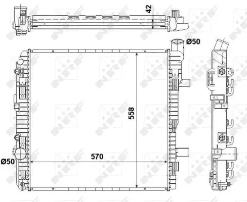 Bestpreis NRF 53891 - Kühler, Motorkühlung