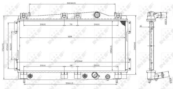 Neue Kollektion NRF 53955 - Kühler, Motorkühlung