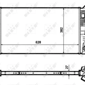 Preiswert NRF 53963 - Kühler, Motorkühlung