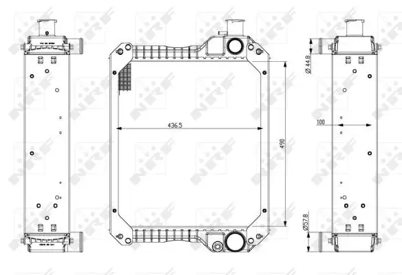 Neue Ware NRF 54078 - Kühler, Motorkühlung