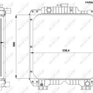 NRF 54092 - Kühler, Motorkühlung Preis Gesenkt