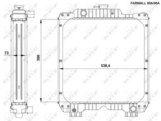 NRF 54092 - Kühler, Motorkühlung Preis Gesenkt