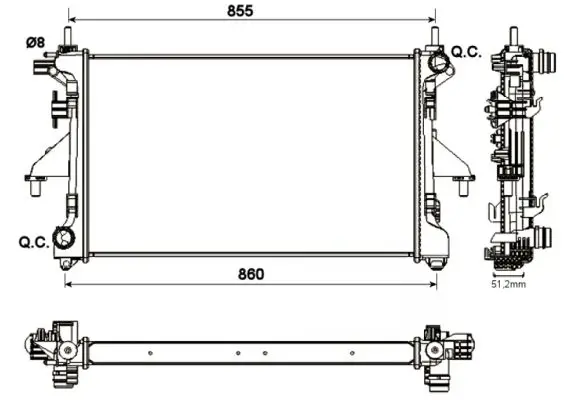 NRF 54204A - Kühler, Motorkühlung - Economy Class Top-Seller