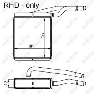 NRF 54226 - Wärmetauscher, Innenraumheizung Neu Im Sortiment